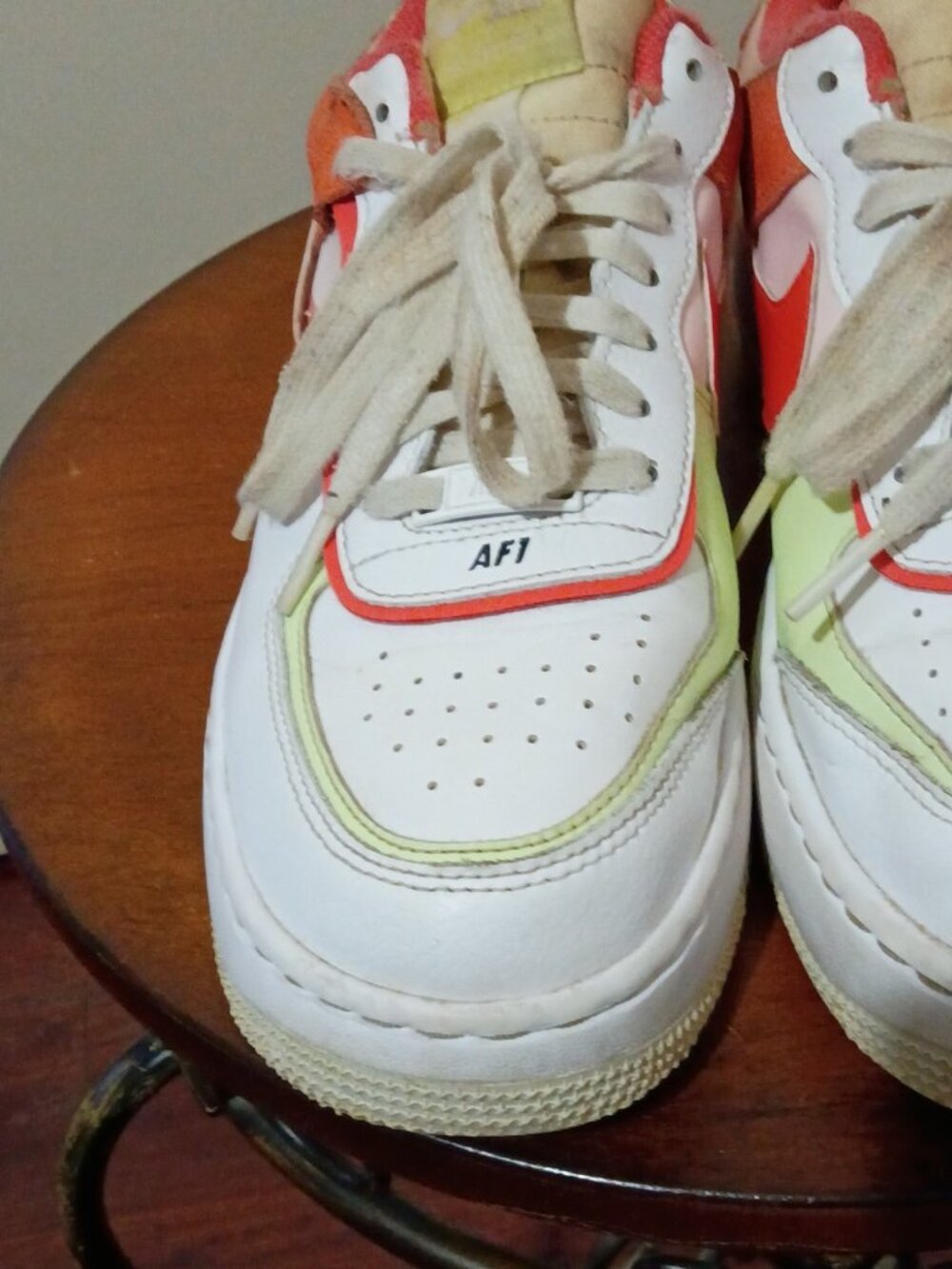 Nike Air Force 1 Shadow White Magic Ember Shoes CI0919-110 Women's Size 8.5 - Picture 7 of 13